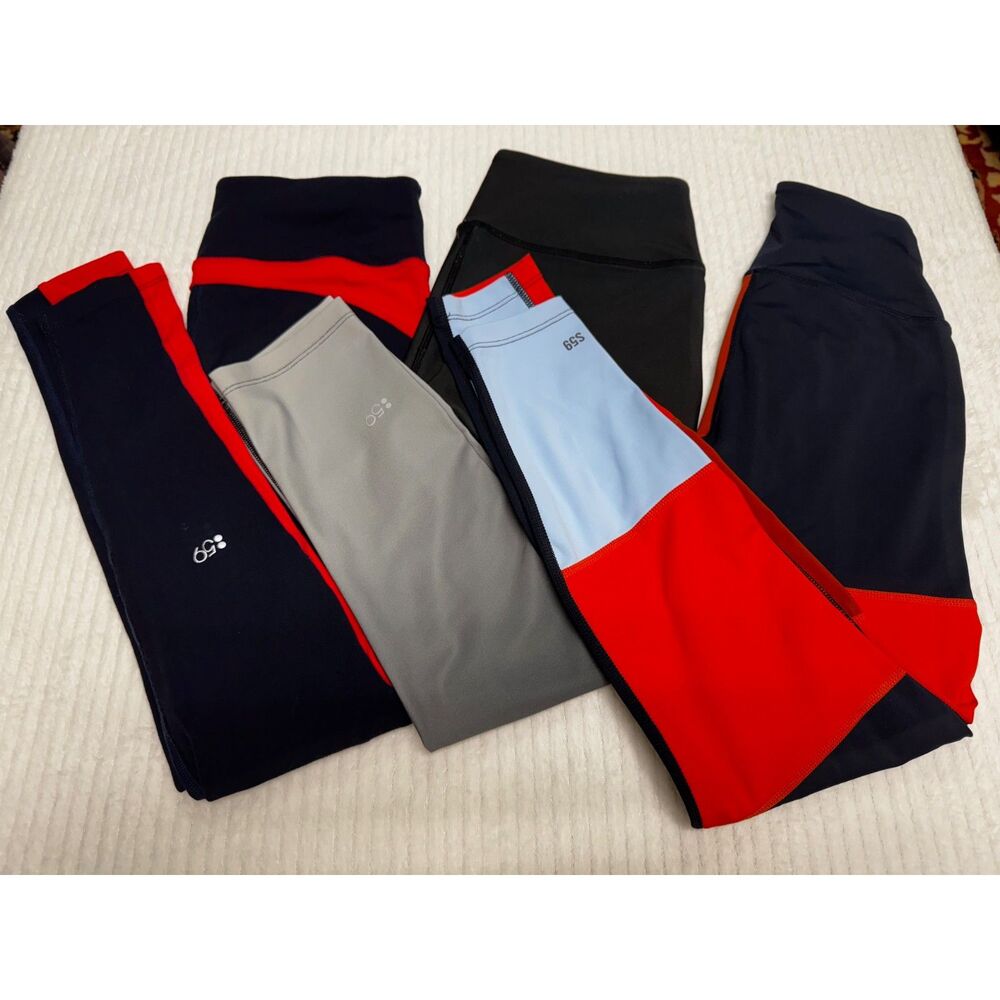 SPLITS59, 3-Piece Bundle, Janis HW, Navy/Red Color Block, Gray Ombre', Sz S